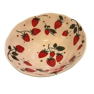 Prima Design Strawberry Melamine Serving Bowl